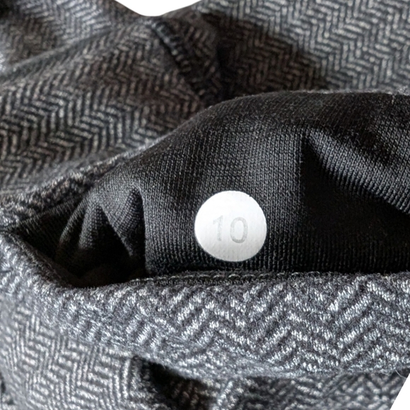 Lululemon Wunder Under Pant Low-Rise Heathered Herringbone Black 9/14 Women 10 - Picture 10 of 13